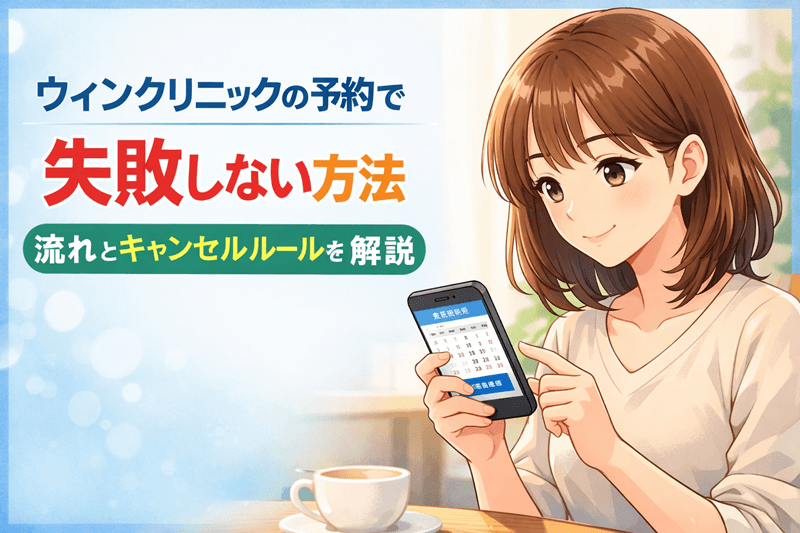 ウィンクリニックの予約で失敗しない方法【流れとキャンセルルールを解説】